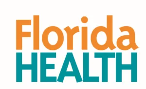Florida Health Updated Orange and Teal logo for decorative purposes only.